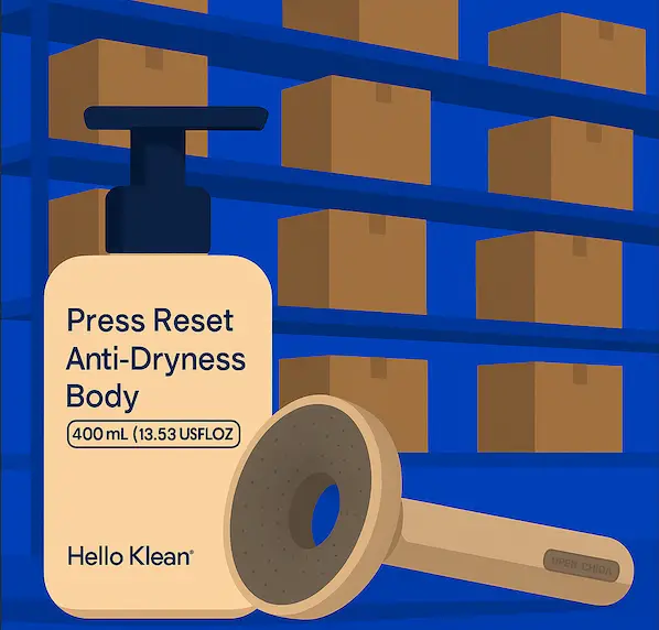 HelloKlean Anti-Dryness Body product in the Farfill warehouse